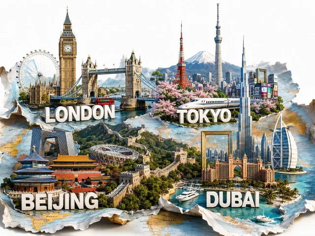 Pop-Up World Map City Collage preview image 1