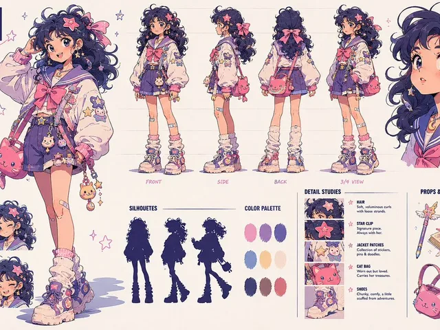 Kiki Anime Character Sheet preview image 1