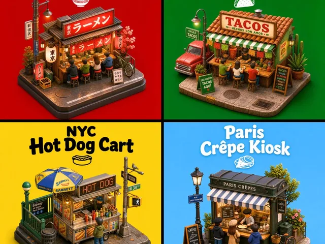 3D City Food Stand Grid preview image 1