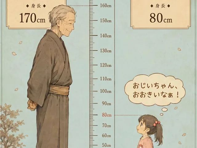 Grandfather and Granddaughter Height Chart preview image 1