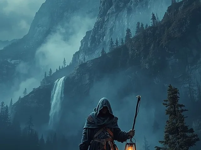Epic Fantasy Warrior Landscape preview image 1