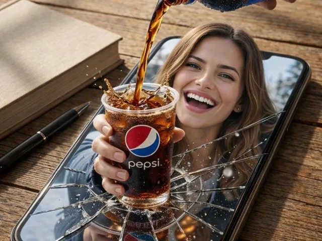 Surreal Pepsi Pour Phone Composite preview image 1