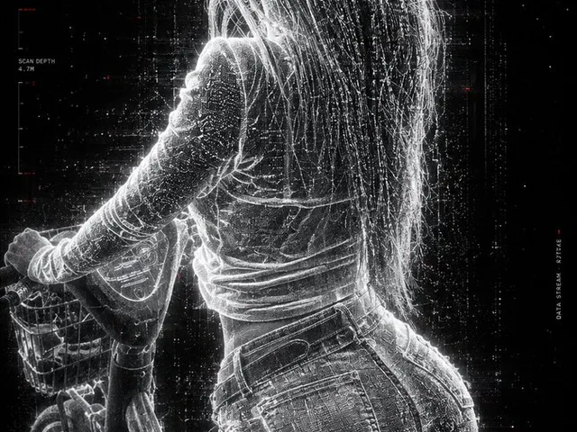Futuristic Point Cloud Portrait preview image 1