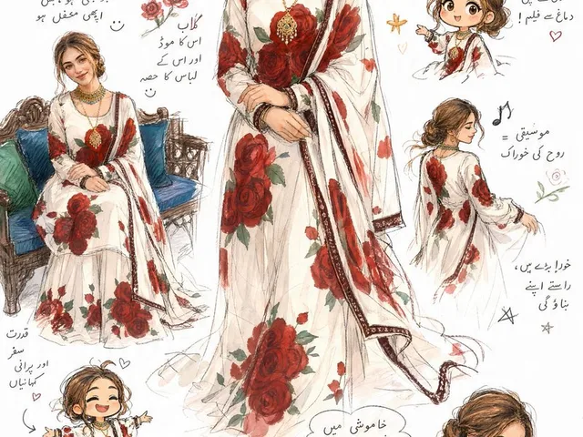 Artistic Sketchbook Character Study in Urdu preview image 1