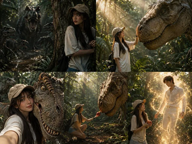Dinosaur Jungle Adventure Collage preview image 1