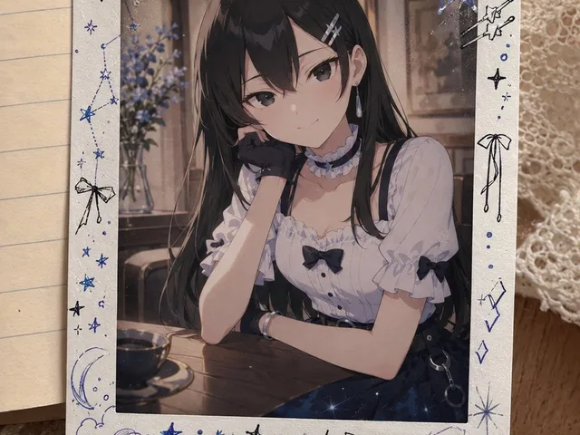 Decorated Cheki Anime Portrait preview image 1