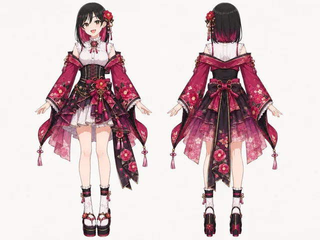Wa-Modern Floral Idol Dress Sheet preview image 1