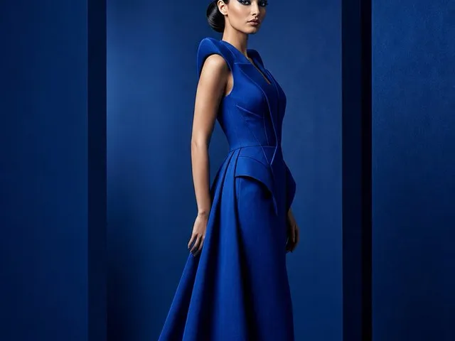 Cobalt Couture Editorial Portrait preview image 1