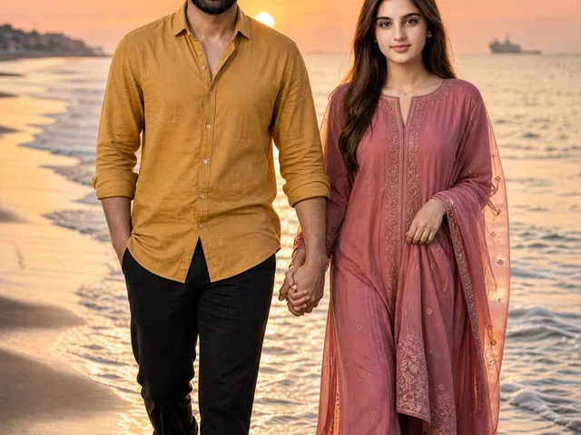 Golden Hour Beach Couple preview image 1
