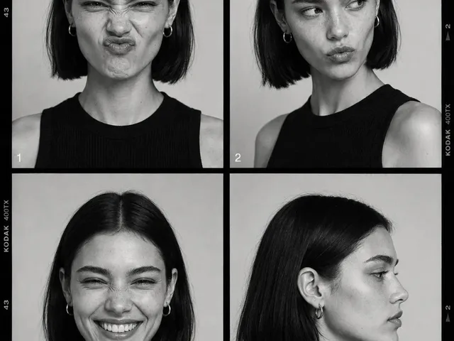 Monochrome Fashion Contact Sheet preview image 1