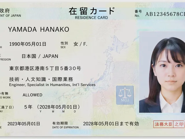 Authentic Japanese Residence Card preview image 1