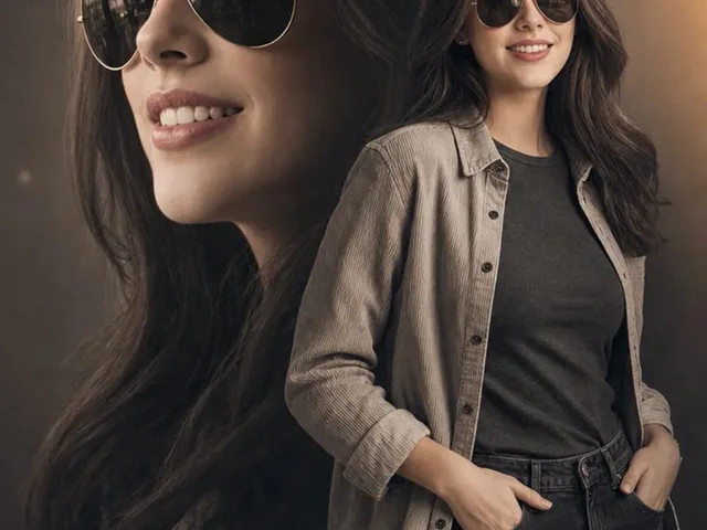 Cinematic Double Exposure Fashion Portrait preview image 1