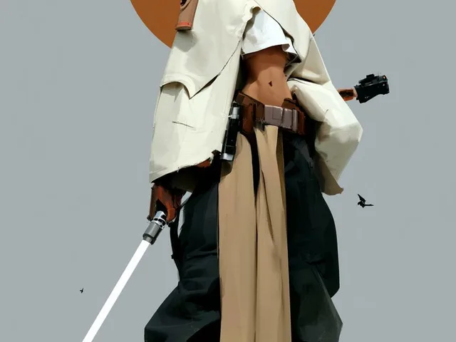 Futuristic Female Jedi Desert Portrait preview image 1