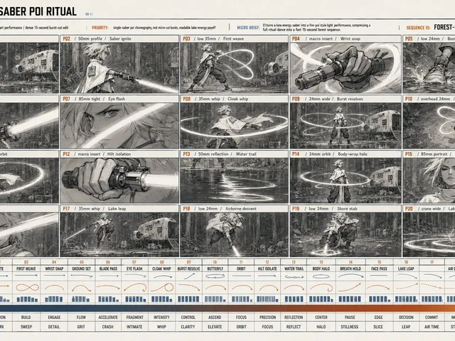 Forest Saber Ritual Storyboard Sheet preview image 1