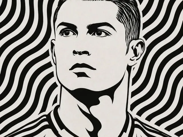 Black and White Optical Illusion Portrait preview image 1