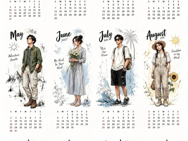 Aesthetic 2027 Desk Calendar preview image 1