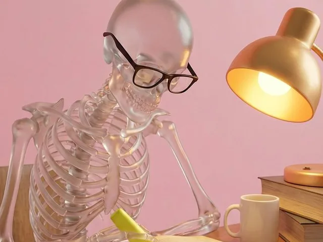 Glass Skeleton Study Aesthetic preview image 1