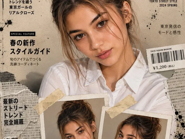 Japanese Fashion Magazine Cover preview image 1