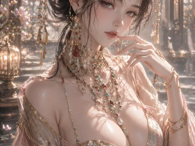 3D CG Oriental Fantasy Goddess Portrait preview image 1