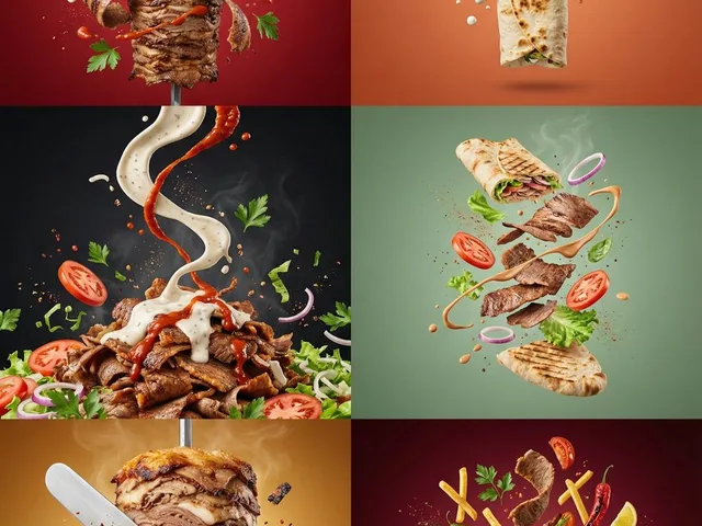 Artistic Döner Kebab Food Photography preview image 1