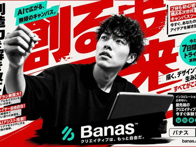 Japanese AI Creative Tool Poster preview image 1