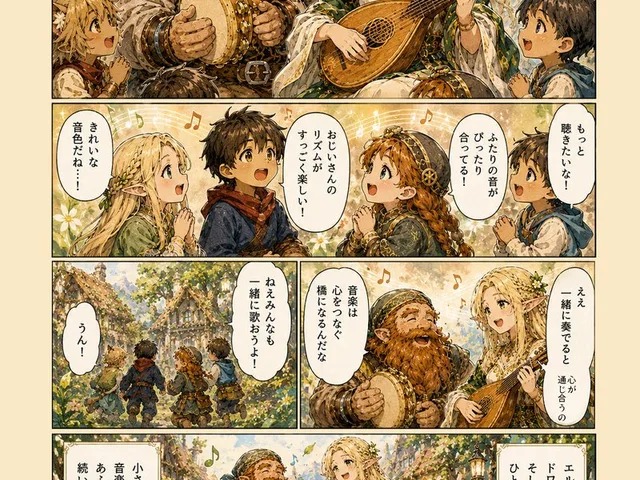 Fantasy Forest Music Manga Page preview image 1
