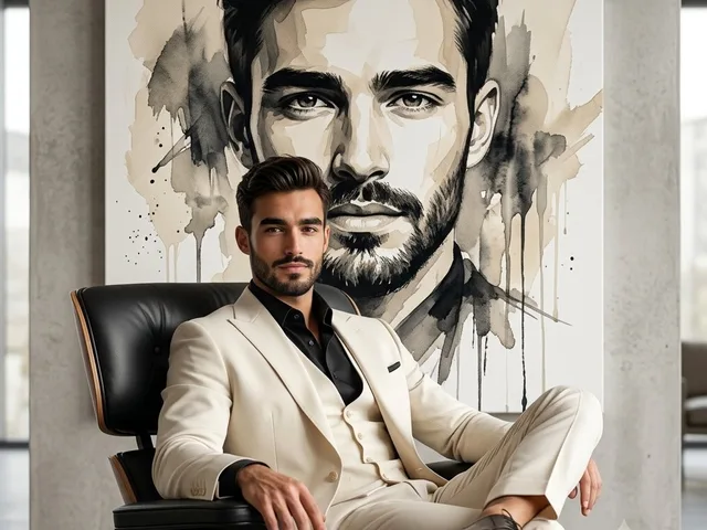 Lounge Suit Cinematic Portrait preview image 1