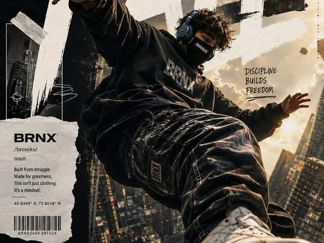 Streetwear Floating Poster Design preview image 1