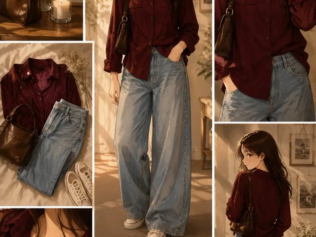 Anime Fashion Lookbook Collage preview image 1