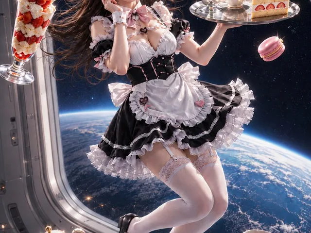Zero-Gravity Space Station Maid Cafe preview image 1