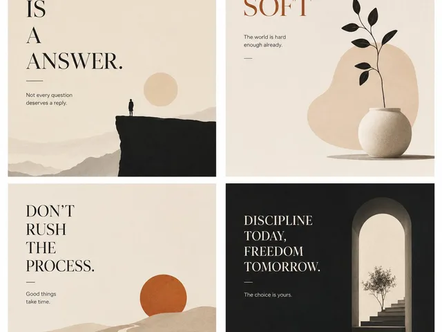 Minimalist Philosophical Poster Grid preview image 1