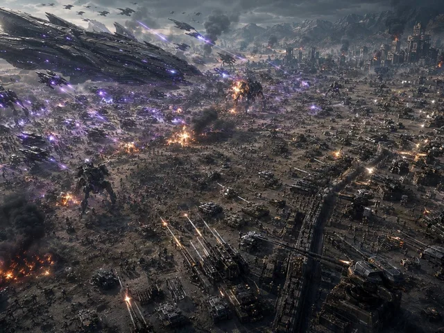 Aerial Sci-Fi Invasion Battlefield preview image 1