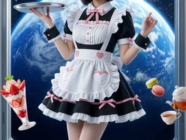 Zero-Gravity Space Maid Cafe Portrait preview image 1