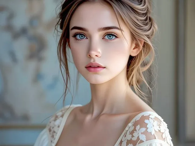 Vogue Style Romantic Portrait preview image 1