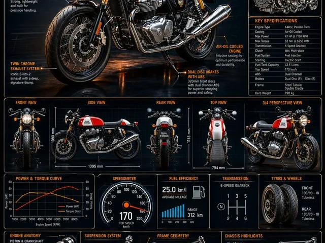 Motorcycle Engineering Infographic Poster preview image 1