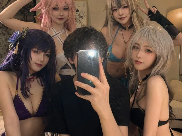 Anime Cosplay Mirror Selfie preview image 1