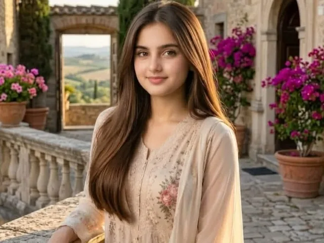 Golden Hour Villa Portrait preview image 1