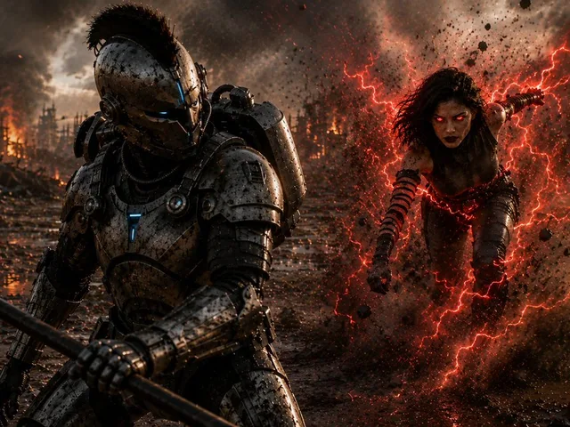 Cyber Knight vs Red Lightning Attacker preview image 1