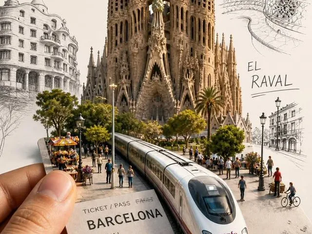 Forced Perspective Travel Ticket Train preview image 1