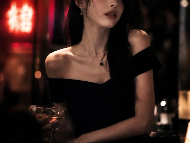 Realistic Cinematic Portrait in Luxury Bar preview image 1