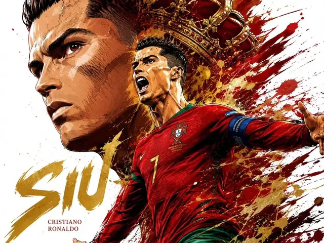 Dynamic Football Superstar Illustration preview image 1