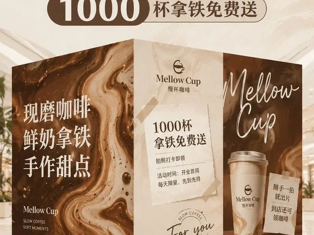 Mellow Cup Opening Hoarding Poster preview image 1