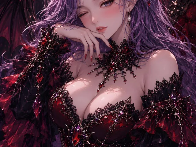 Gothic Demon Queen Portrait preview image 1