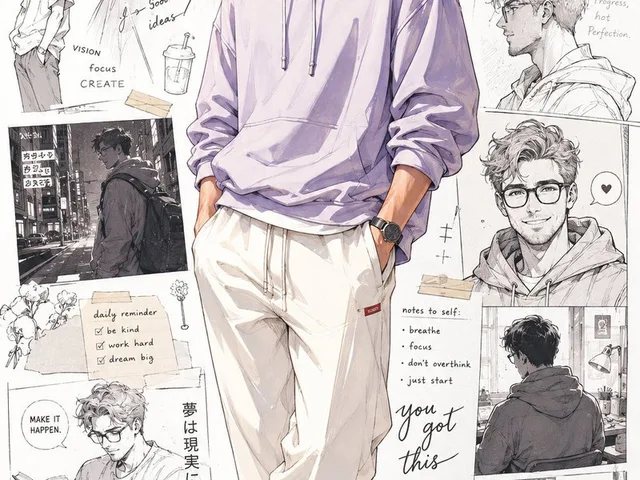 Anime Portrait with Sketch Background preview image 1