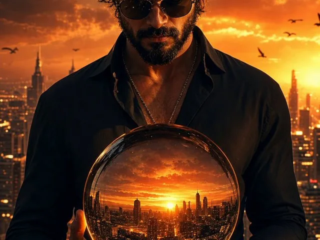 Cinematic Fantasy Portrait with Sunset Orb preview image 1