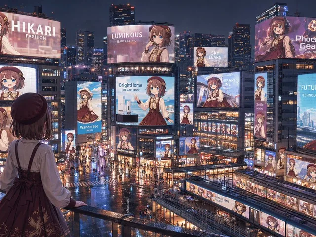 Anime Idol Advertising Takeover City preview image 1