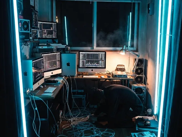 Cyberpunk AI Coding Room preview image 1