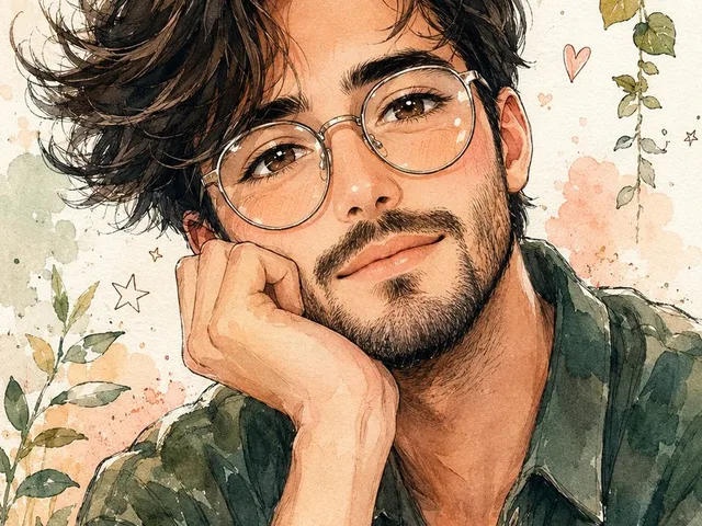Watercolor Anime Style Male Portrait preview image 1