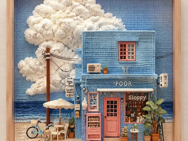 3D Tactical Crochet Art Diorama preview image 1