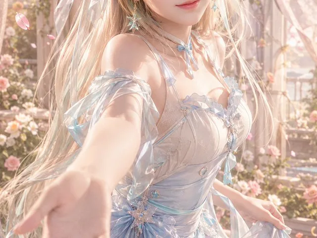 3D CG Oriental Fantasy Bridal Portrait preview image 1